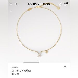 Louis Vuitton Gold Necklace